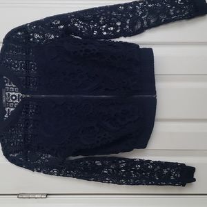 Miss me lacey lines jacket sz sm